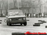 1977, szlalom a Felvonul�s t�ren.