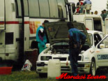 A dep�ban a Maruzsi Team-es lufival.