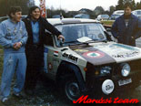 1986, Semperit Rallye. Hajdan�n �rdi Tibi �s  Hoffer Barna kom�los szerel�immel.